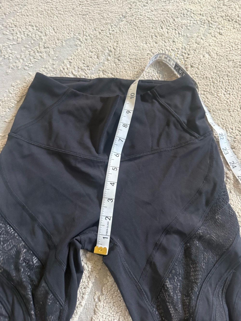 Lululemon Black leggings  Wunder Under Lace High Rise tights size 6 - Picture 9 of 16